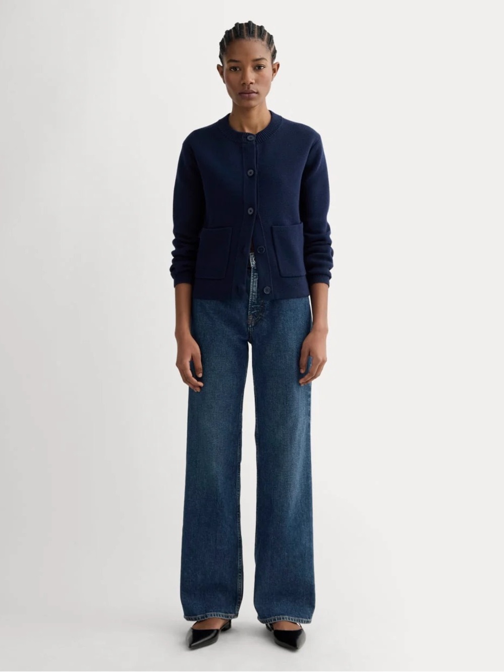 Everlane The 90’s Forever Jean Dark Indigo Wash NWT - Picture 3 of 16